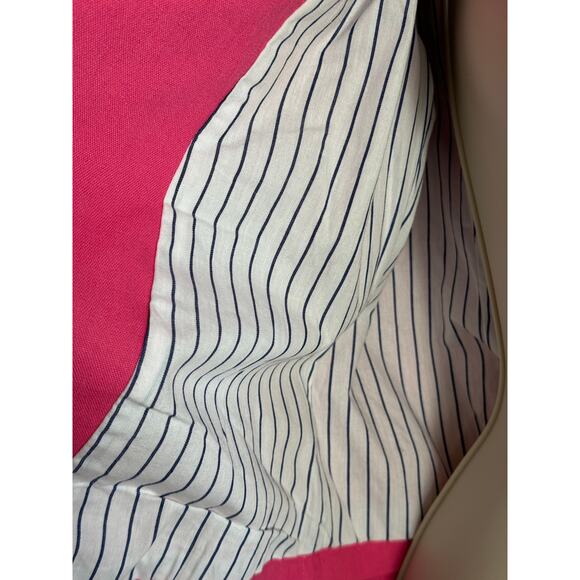 DOLAN Cropped Linen Slim Moto Jacket in Pink Size S - Picture 12 of 16